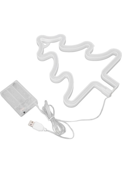 Noel Neon Işık Noel Ağacı Şekli Neon Işık USB Dekoratif Gece Lambası Masa Duvar Ekranı Için (Yurt Dışından) modelleri