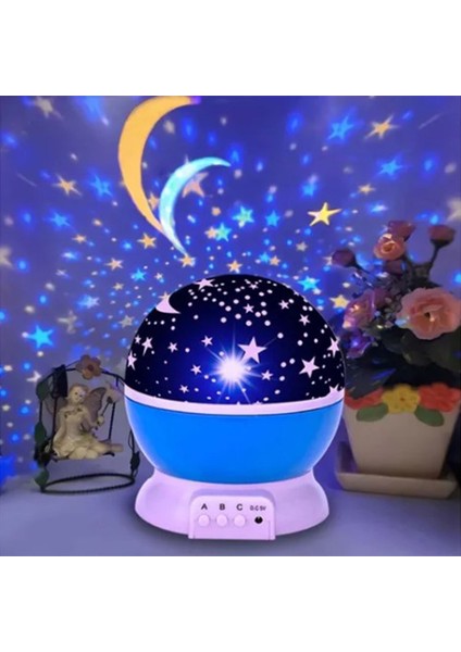 Yıldız Projektör Gece Lambası Süper Parlak Romantik Gece Lambası Starlight LED Renkli Yıldız Rüya Projektörü (Yurt Dışından)