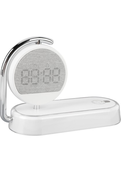 Çalar Saatli Yatak Başı Lambası 15W Kablosuz Şarjlı Gece Sehpası Okuma Işığı Ev Yurt Ofis (Yurt Dışından) indirimleri