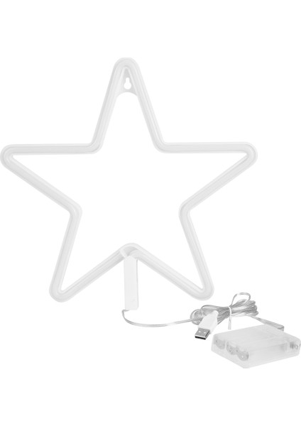 Yıldız Şekilli LED Neon Işık USB Gece Lambası Ev Partisi Oturma Odası Duvar Dekoru Için (Yurt Dışından)
