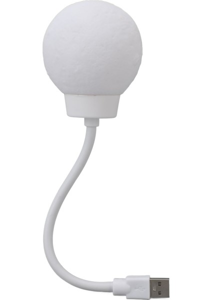 USB Okuma Lambası Ay Ses Kontrolü Otomatik Sensör Esnek Kaz Boynu USB Takılabilir Gece Lambası Yatak Başucu Yurt (Yurt Dışından)