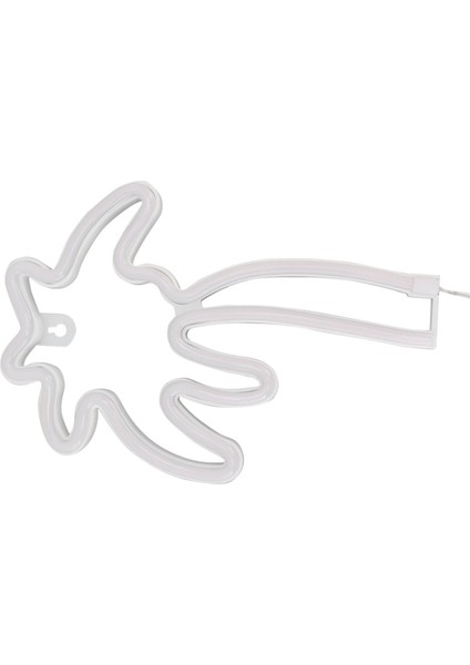 LED Neon Lamba Hindistan Cevizi Ağacı Duvar Dekoratif Lambası USB ile Çalışan Gece Lambası Yatak Odası Için Geçiş Anahtarı (Yurt Dışından)