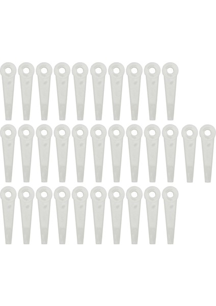 32 Adet Plastik Kesici Bıçaklar Çim Biçme Makinesi Bıçağı Yedek Çim Düzeltici Kafa Aksesuarları (Yurt Dışından)