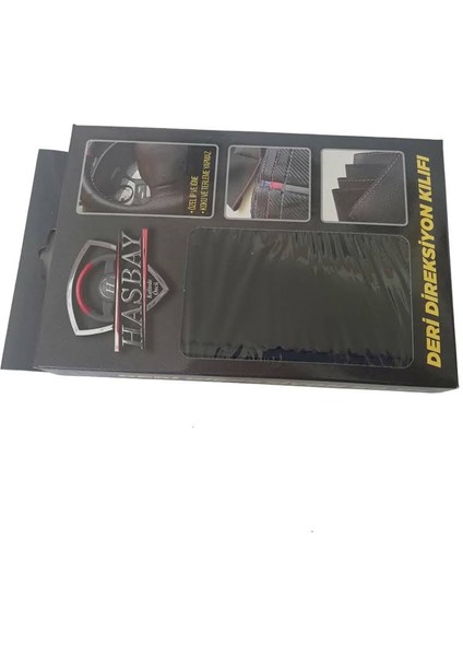 Dikişli Direksiyon Kılıfı Siyah Deri Krem Deri Scania Tır Kamyon Için (Fotodaki Direksiyona)
