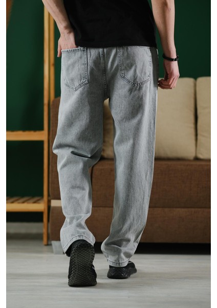 Reax Rayn Beli Lastikli Ipli Düz Paça Rahat Kesim Erkek Jean Pantolon indirimleri