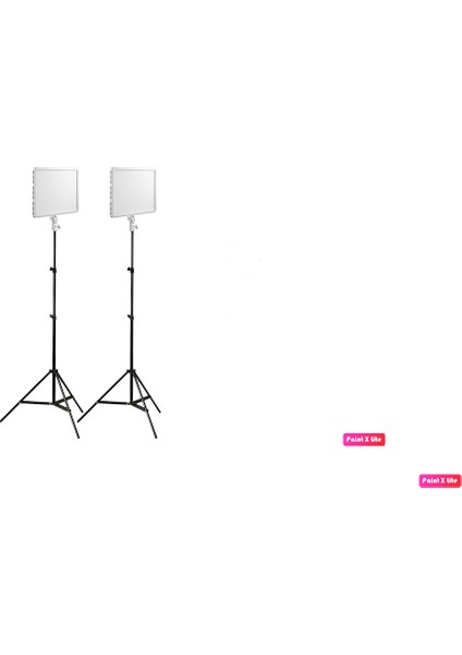 Godox P260C Pro Bi-Color LED Panel Video Işığı 2'li Kit