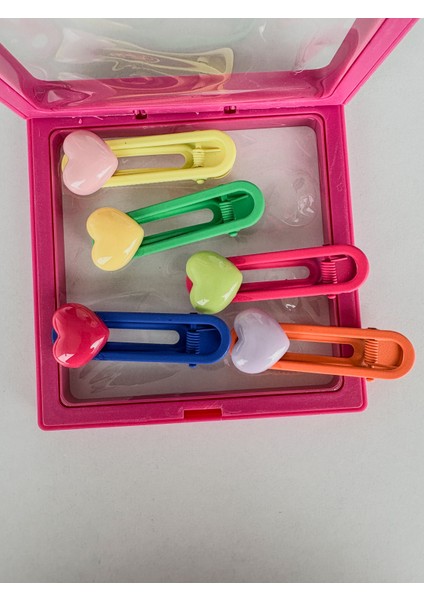 Çocuk Kalpli Pens Toka Kutulu Set
