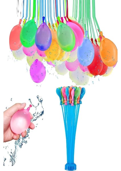 111 Adet Su Balonu ve Su Balon Sihirbazı Doldurma Aparatı Parti Malzemesi