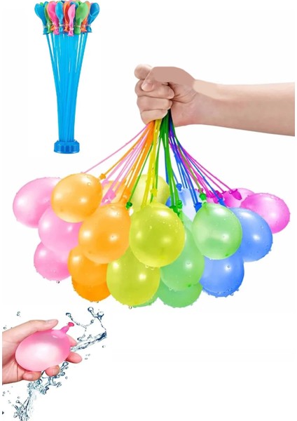 111 Adet Su Balonu ve Su Balon Sihirbazı Doldurma Aparatı Parti Malzemesi