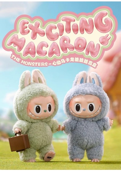 Labubu Blind Box Have A Seat ve Canavar Macaron Labubu Serisi Peluş Oyuncak Anahtarlık (Yurt Dışından)