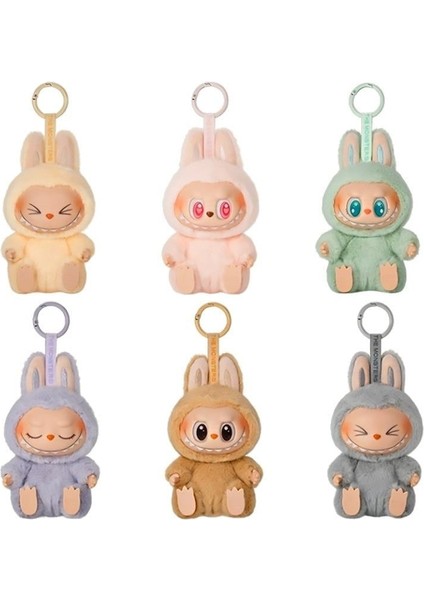 Labubu Blind Box Have A Seat ve Canavar Macaron Labubu Serisi Peluş Oyuncak Anahtarlık (Yurt Dışından)