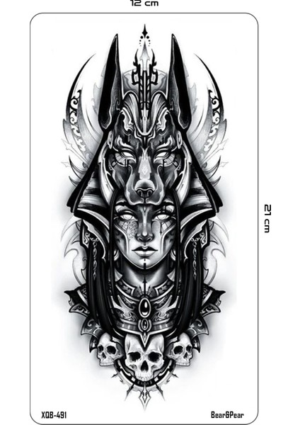 Anubis Geçici Dövme Tattoo