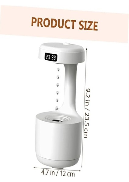 Dijital Ekranlı Humidifier – Anti Yer Çekimi Çeşmesi, Aroma Terapi Difüzörü, Sessiz Çalışma