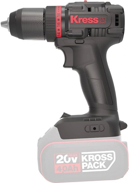 Kress KUA71.91 20VOLT Kömürsüz Profesyonel Şarjlı Matkap (Akü Dahil Değildir)