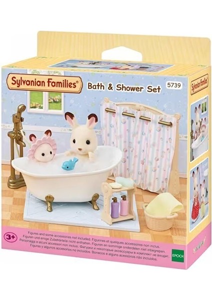 5739 Sylvanian Families Banyo ve Duş Seti (Figürler Dahil Değildir) +3 Yaş