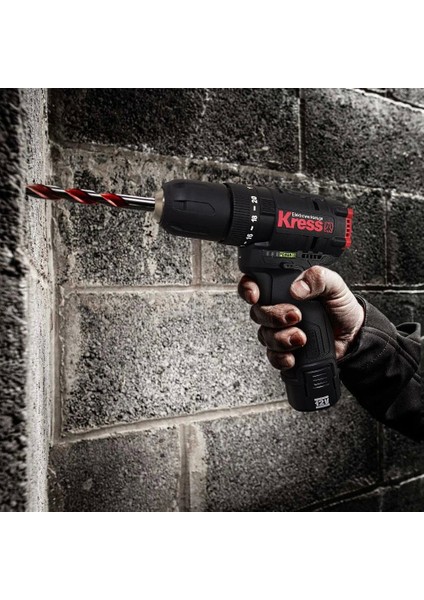 Kress KUC12 12VOLT/2.0AH Li-Ion Çift Akülü Kömürsüz Profesyonel Şarjlı Darbeli Matkap indirimleri