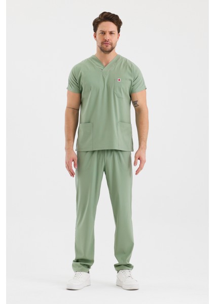 Coreflex Likralı Çağla Yeşili Doktor Hemşire Takım Üniforma fırsatları