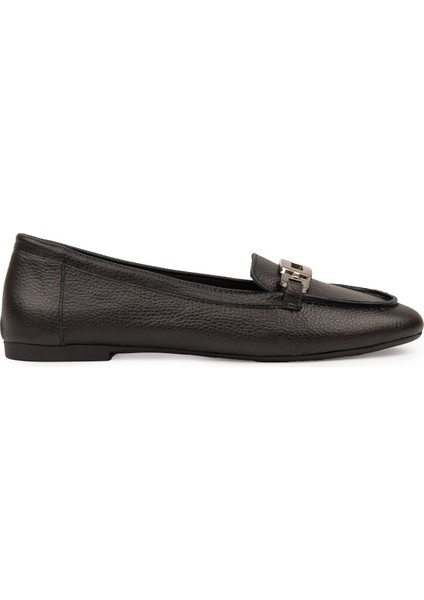 Hakiki Deri Tokalı Kadın Loafer DG6045