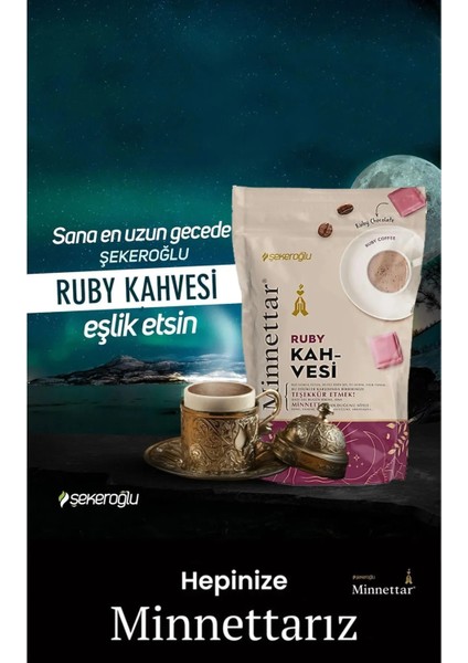 Minnettar Kahve Çeşitleri 165 gr x 6 Adet (Osmanlı, Karamel, Fındık, Dibek, Menengiç, Ruby Çikolata)
