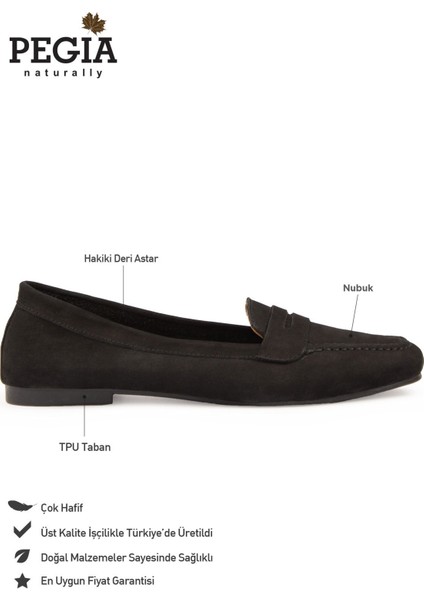 Hakiki Nubuk Kadın Loafer DG6044 fiyatları