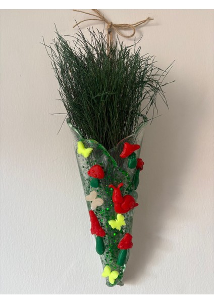 - Balkon Duvar Süsü, Mantar ve Kelebek Model - Askılı Balkon Vazosu - Duvar Çiçekliği - Epoksi Döküm fırsatları