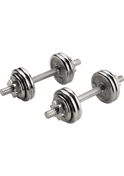 Ckspor 30 kg Krom Dumbell Seti Çantalı Döküm Plaka Dambıl Seti CKS420