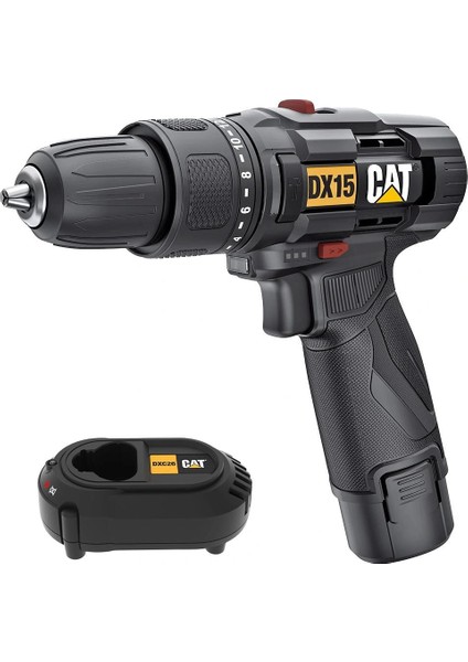 Cat DX15 12VOLT/2.0AH Li-Ion Profesyonel Şarjlı Darbeli Matkap