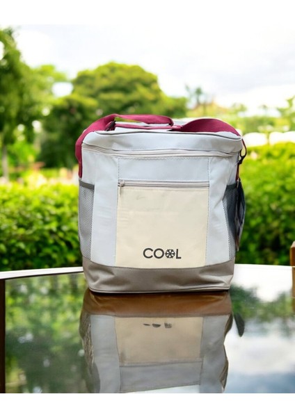Soğutucu Çanta 20 Lt Buzluk 31X31X37 cm Krem