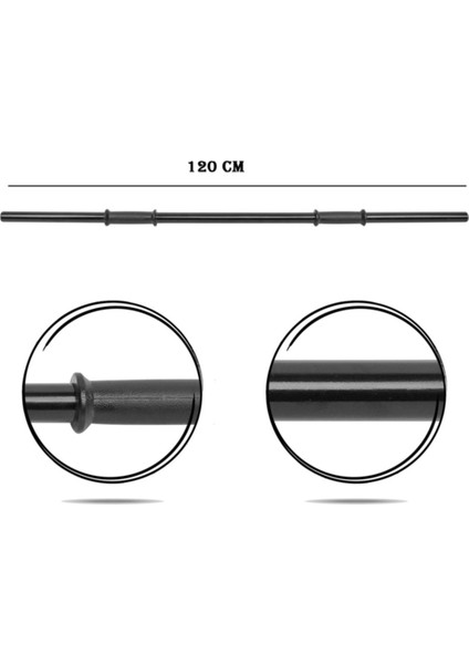 Spor 120 cm Uzun Bar Halter Barı Ağırlık Barı