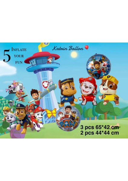 Paw Patrol 5li Folyo Balon