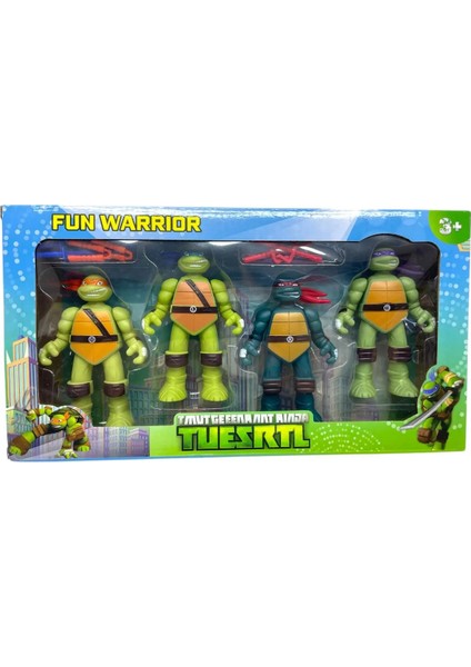 Ninja Kaplumbağ 4 Lü Figür Set