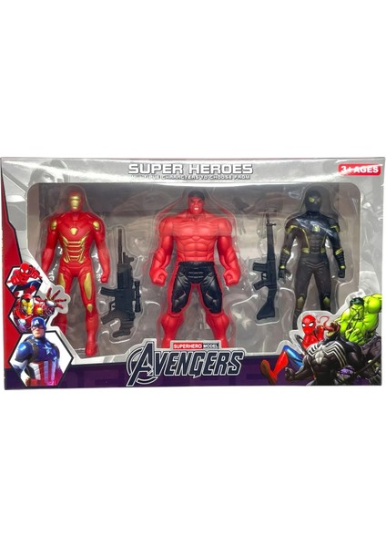 Avengers 3 Lü Eğitici Figür Oyuncak