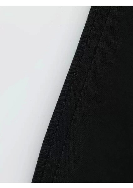 Büyük Beden Erkek "whatever" Baskılı Tişört, Oversize Erkekler Için Yaz Modası Kısa Kollu Tişörtler - Siyah