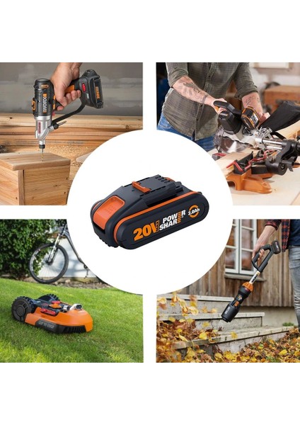 Worx WA3601 20VOLT 2.0AH. Powershare Li-Ion Akü ve Akü Şarj Cihazı indirimleri