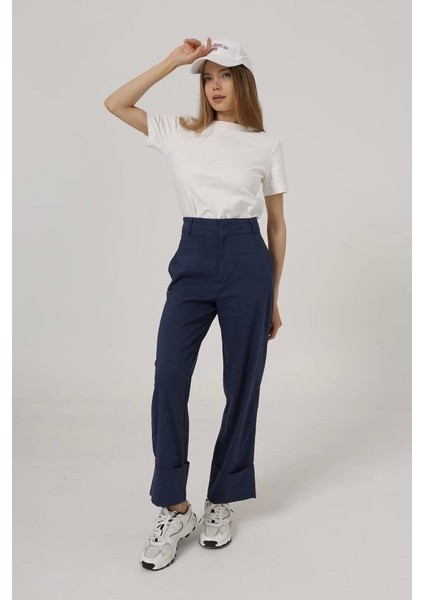 Duble Paça Pantolon - Indigo