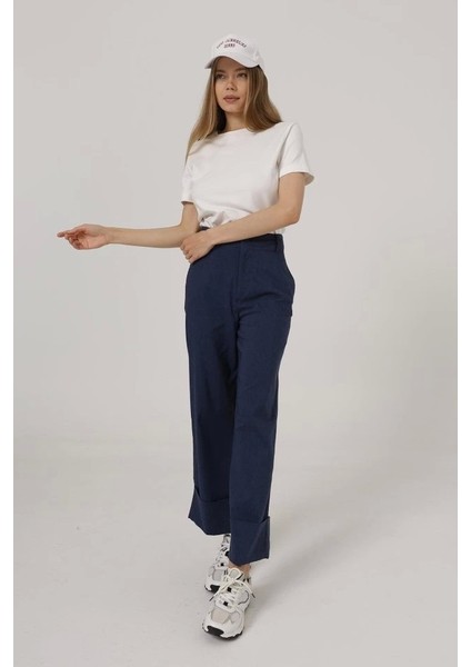 Duble Paça Pantolon - Indigo