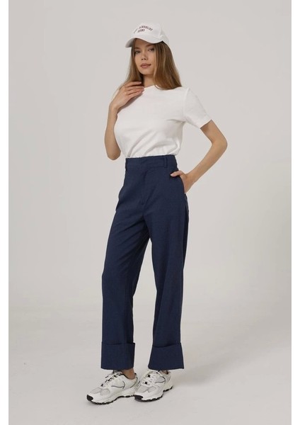 Duble Paça Pantolon - Indigo