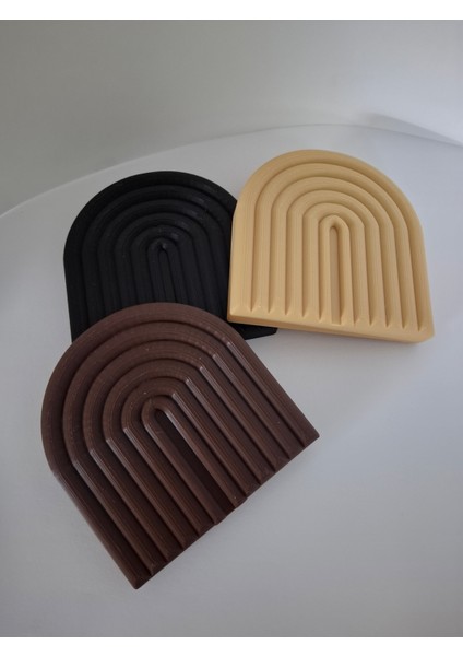 3'lü Modern Tasarım Yeni Nesil Dekoraktif Mumluklar (3d)