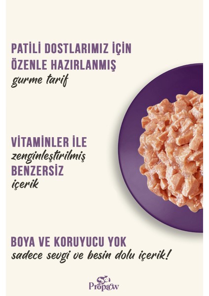 Kedi Yaş Mama Tavuklu Konserve Jöleli Premium Parça Etli Yemek Besleyici Tahılsız Içerik 12 x 415 gr fiyatları