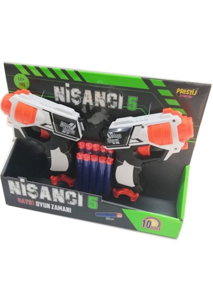 Nişancı Oyuncak Silah Sünger Atan 2'li
