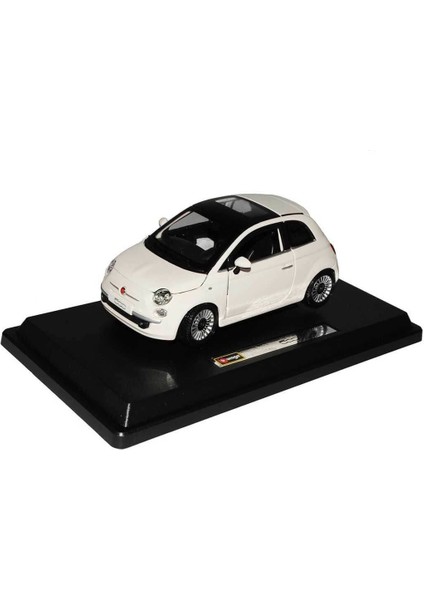 22106 Burago 1:24 Fiat 500 2007 Model Araba