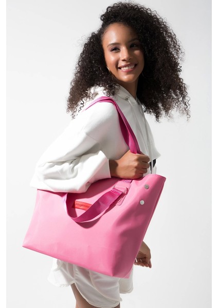Baghashtag Pembe Su Geçirmez Fermuarlı Çanta fırsatları