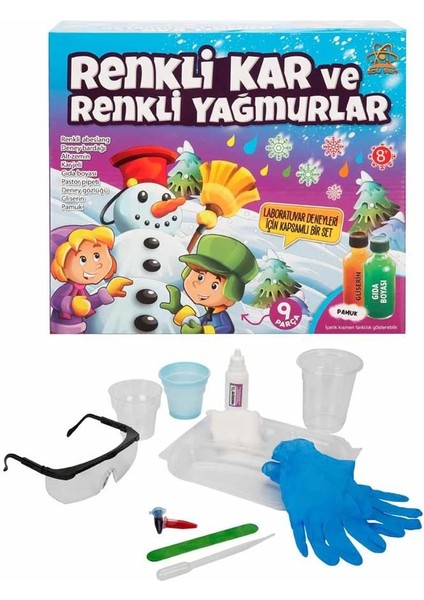 Renkli Kar ve Renkli Yağmurlar Bilim Seti