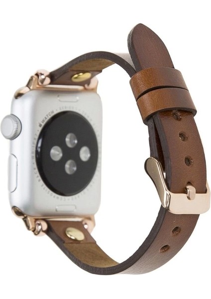 Apple Watch Uyumlu Deri Kordon 42-44-45MM Ferro Gt RST2E