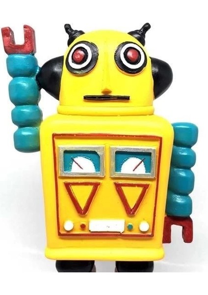 Decotown Nostaljik Sevimli Uzaylı Robot Şeklinde Figür Biblo