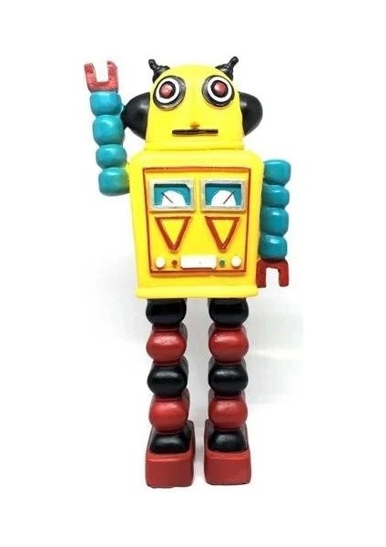 Decotown Nostaljik Sevimli Uzaylı Robot Şeklinde Figür Biblo