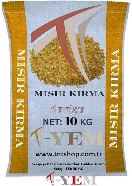 T-Yem Mısır Kırma 10 kg - Besi Hayvanları ve Kanatlılar Için Yüksek Verimli Yem