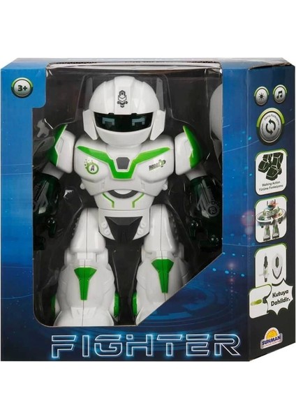Sesli ve Işıklı Robot Fighter 22 cm