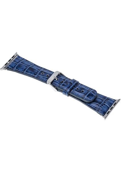 Apple Watch Uyumlu Deri Kordon 42-44-45MM Croco YK07