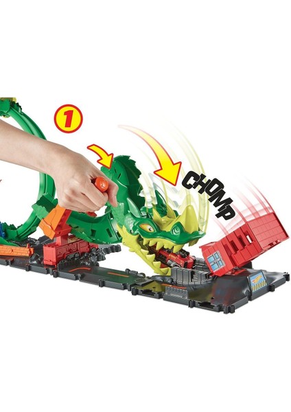 HDP03 Hot Wheels Ejderha ile Müdacele Pisti